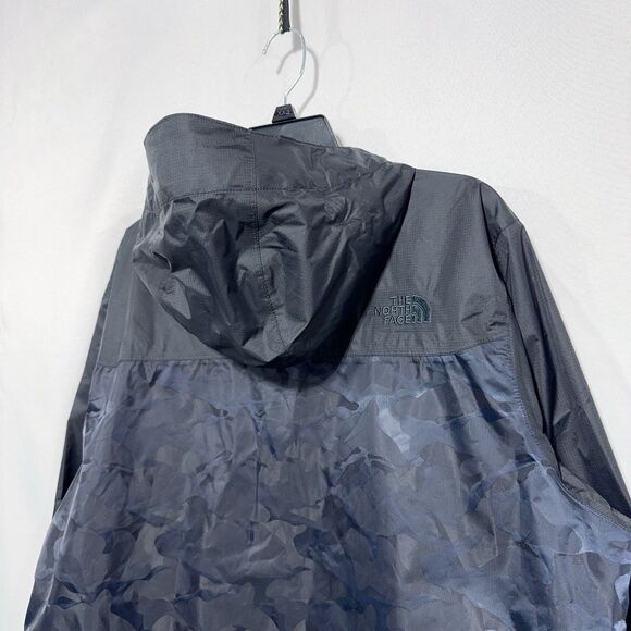 The North Face Mens L Severus Waterproof Rain Jacket Urban Navy Camo MTN Sports - Picture 9 of 12